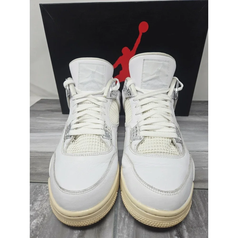 Air Jordan 4 Retro Mid Pure Money White‎ Size 13